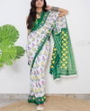 MG 350 Plain Linen Digital Printed Sarees Wholesale Price In Surat